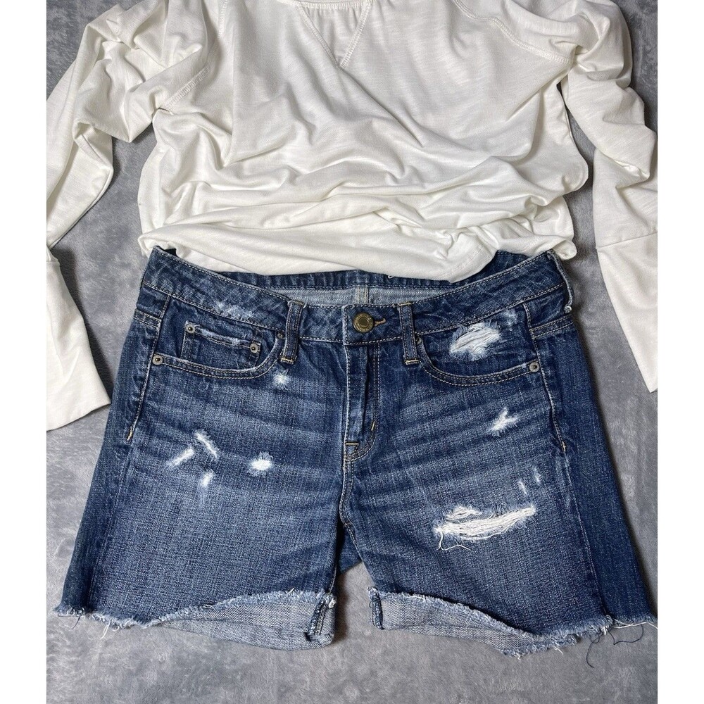 American Eagle Outfitters Shorts Blue Pockets Women’s Sz 4 #denimlove #festival